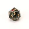 Dados Poliedros de Pedra de Sangue Africana Natural Dados Numéricos Esculpidos Jogo de Mesa Dnd Conjunto de Sete Peças Z09