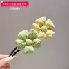 Horquilla de Flores para el Cabello para Niñas, Horquilla para Moño Alto, Accesorio para el Cabello de Varilla Lazy Twist para Niñas