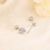 Coreia do Sul ear studs de alta qualidade estrela nicho design Super Flash osso da orelha pregos parafuso torção fivela brincos para mulheres