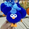 Llave de conejo Rex real toma real colgante adornos de peluche vamos pato muñeca linda accesorios bola de pelo joyería hecho a mano