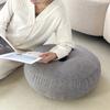 Cojín sencillo de lino Nishikawa de estilo japonés, cojín grueso para silla futón, cojín de meditación, cojín largo para oficina o tatami.