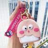 Chaveiro Porta-Moedas de Silicone Pato Sorvete Pingente de Mochila Infantil Estojo de Chaves Porta-Cartões Armazenamento Moderno