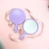 Envío Gratis Espejo Pequeño Portátil de Mano Mini Espejo de Maquillaje para Exteriores con Mango Superficie de Espejo de Alta Definición Venta al por Mayor