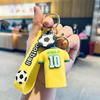 Chaveiro de nova camisa de futebol transfronteiriça, boneco de desenho animado, pingente de mochila escolar, chaveiro de carro, pequeno presente, atacado