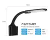 Lámpara de clip para acuario linterna LED de cristal acuario lámpara LED para plantas acuáticas calibre europeo inserción redonda lámpara de clip mini para acuario