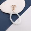 Cadena de perlas de jade sintético colgante de llave DIY hecho a mano casero para bolso muñeca colgante decorativo material de joyería accesorios
