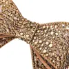 Fabricante Ropa Decorativo Vidrio Zapato Flor Doble Capa Pegamento de Vidrio Lazo Tocado DIY Flor de Zapato Sombrero Accesorios Venta al por Mayor