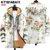 Chaqueta de Estilo Nuevo Transfronteriza con Patrones Multicolor, Cremallera de 6 Elementos, Cárdigan con Capucha, Abrigo de Algodón Polar Engrosado de Invierno con Forro Amarillo