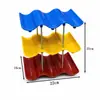Portavasos de Agua Dopamina, Estante de Almacenamiento para Vasos, Estante de Vino de Escritorio, Organizador Ondulado Multicapa, Herramienta Mágica de Almacenamiento