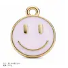 Múltiplos estilos de esmalte rosa pingente DIY acessórios para joias feitas à mão liga pequenos pingentes brincos acessórios de orelha pingentes de colar materiais