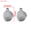 Colgante de Acero Inoxidable Chapado Eléctricamente en Oro de 18K Corazón Casa de Bolsillo Elemento Marino Material para Pulsera Collar Pendientes DIY