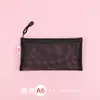 Bolsa de Archivo Transparente Oficina Gran Capacidad Malla de Nailon Duradera Bolsa de Información A4 Mochila Escolar Cierre de Cremallera Bolsa de Almacenamiento