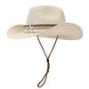 Sombrero de Sol de Viaje Estilo Vacacional Estilo Mori para Mujer Moda de Verano Sombrero de Paja Bicolor Ala Plegable Sombrero de Sol con Forma Moderno