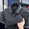 Camisa Polo de Manga Corta Douyin para Hombre, Casual de Negocios para Verano, Camiseta Transpirable de Algodón Puro para Jóvenes y Adultos