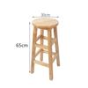Taburete de Madera Taburete de Madera Maciza Moderno para Computadora Hogar Silla de Comedor Simple de Moda Taburete Redondo de Madera Taburete Bajo de Tronco Engrosado