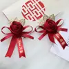 Corsage de Casamento de Alta Qualidade Conjunto Completo de Acessórios de Alfinete Lapela para Noivo, Noiva, Pais, Madrinha, Padrinho