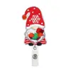 Nuevo Hombre de Galleta de Navidad Copo de Nieve Fieltro Bordado Telescópico Hebilla de Fácil Extracción Pegatina de Tela Clip Giratorio para Insignia de Fácil Extracción