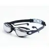 Gafas de Natación para Adultos de Silicona Coloridas Galvanizadas Impermeables y Antivaho Alta Definición Unisex Gafas de Natación al por Mayor Anti-UV