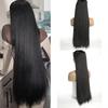 Peruca Extensões de Cabelo Feminino Peça de Cabelo Única Peça de Peruca em Forma de U Cabelo Simulado Peça de Cabelo Liso Cabelo Liso Longo Invisível Sem Traços