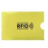 Portatarjetas bancarias, anti-magnético, anti-skimming, portatarjetas de identificación, anti-lectura, portatarjetas de papel de aluminio de blindaje, protector de tarjetas de identificación
