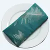 Guardanapos de Restaurante, Panos de Limpeza de Copos Estilo Luxo para Hotel, Guardanapos Estilo Ocidental Sem Fiapos, Guardanapos Quadrados Florais Dobrados, Jogos Americanos