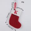 Calcetines Navideños Clásicos de Amor de Hong Kong Letra Roja Calcetines de Navidad Tejidos de Lana Decoración Festiva Colgante Navideño