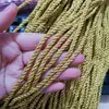 Corda de Três Fios 345mm Núcleo de Fio Dourado Redondo Corda Torcida Alça de Corda Decoração de Renovação Corda de Fio Prateado 95 Metros