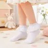 Calcetines de Princesa de Encaje Dulce para Niñas, Calcetines Cortos Lisos Simples Cómodos, Calcetines Lindos de Encaje, Calcetines para Bebé, Venta al por Mayor de Fábrica