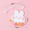 Celebridad de Internet Pegamento Suave Gatito Decoraciones para Pasteles Adornos Dibujos Animados Kuromi Melody Perro Canela Enchufe de Cumpleaños