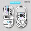 Pegatinas antideslizantes para mouse inalámbrico Logitech gpw de 1.ª y 2.ª generación, película mate profesional todo incluido, bricolaje