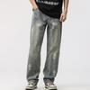 Calça Jeans Masculina Xintang Primavera Nova Retrô Americana High Street ins Solta Reta