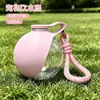 Botella de agua de plástico para mascotas transfronteriza con gancho para gatos y perros, bebedero plegable portátil para exteriores para paseos de perros