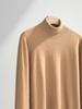 Suéter de Cachemira de Cuello Medio para Hombre Cachemira Otoño e Invierno Cálido Camisa Base Interior Tejido Suelto Suéter Pulóver