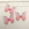 Cientos de Mariposas de Tul Estéreo de 5 cm para Diadema, Pasador, Accesorios para el Cabello, Decoración de Ropa, Accesorios Decorativos de Mariposa en Stock
