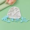 Molde de silicona para modelar texto chino Feng Sheng Shui, molde para pastel DIY para hornear