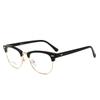 Armazón de Lentes Tr 90m para Hombres y Mujeres, Armazón de Lentes Retro con Media Montura Browline, Armazón Óptico 6082 Elementos de Remache