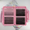 Pestañas de Racimo DIY Forma de Libro Puntiagudas Hada Amazon Comercio Electrónico Segmentadas 40D Transfronterizas Europeas y Americanas Pestañas Falsas