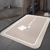 Alfombrillas Resistentes al Desgaste y a la Suciedad en la Entrada del Baño del Hogar, Alfombrillas de Pie Antideslizantes Absorbentes de Agua de Estilo Sencillo, Barro de Diatomeas