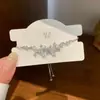 Pulsera con Cordón de Zirconia Estrella Perla para Mujer Nicho Lujo Ligero Gama Alta Blanqueamiento Ajustable Hada Versátil Joyería de Mano Venta al por Mayor