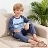 Venta de liquidación: Conjunto de ropa interior térmica de algodón puro para niños para otoño e invierno, ropa de estar unisex para bebé, tops y pantalones de otoño, pijamas para niños
