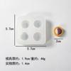Mini Forma Molde de Nariz Mini Tarte de Frutas Molde de Nariz Silicone para Misturar Resina Molde DIY