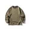 Sudadera Casual Suelta de Cuello Redondo Estilo Chino Vintage Yidao Otoño 2025 Estampado de Bambú Gamuza