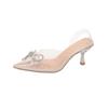 25 Sandalias Elegantes Nuevas de Gama Alta con Lazo, Hebillas de Zapato de Moda, Borlas, Joyería de Perlas de Nicho, Tacones Altos de Aspecto Adelgazante