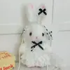 Bolsa transversal de pelúcia de coelho estilo soft girl japonesa Acessório Lolita bolsa de ombro fofa com corrente de pérolas atacado