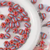 12mm Infantil e Fofo Cor Contrastante Redondo Contas de Melancia Listradas Contas Soltas DIY Joias Feitas à Mão Acessórios para Pulseira Material