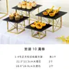 Soporte de Exhibición de Mesa de Postres de Acero Inoxidable para Buffet Estante de Exhibición de Pasteles y Repostería Juego de Mesa para Descanso de Té de Comida Fría