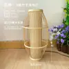 Lámpara de Atmósfera LED para Sala de Estar Estilo Wabi-Sabi, Iluminación para Sala de Té con Arte de Bambú de Casa de Huéspedes Estilo Chino, Lámpara de Pie para Lectura junto a la Cama