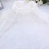 Tela de Encaje de Malla Blanca Cortina Tela de Fondo para Fotos de Boda Mesa de Comedor Vestido Ropa
