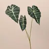 Hoja de Lirio de Calas Planta Verde Artificial Decoración del Hogar Arreglo Floral Planta Falsa Sala de Estar Mesa de Café Bonsái Micro Paisaje Creando Paisaje Yin Lian