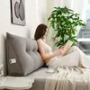 Cojín de pana para mesita de noche Doble respaldo Bolsa suave Almohada Cama Extraíble y lavable Cojín lumbar Sofá Tatami Respaldo